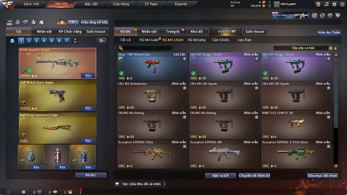 shop acc cf uy tin gia re